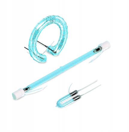 Excelitas Clear Fused-Quartz lamp envelopes have an upper operational limit of approximately 600Â°C and is readily available in a wide range of shapes and sizes.