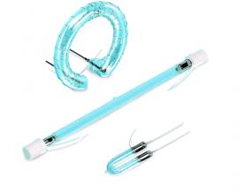 Excelitas Clear Fused-Quartz lamp envelopes have an upper operational limit of approximately 600Â°C and is readily available in a wide range of shapes and sizes.